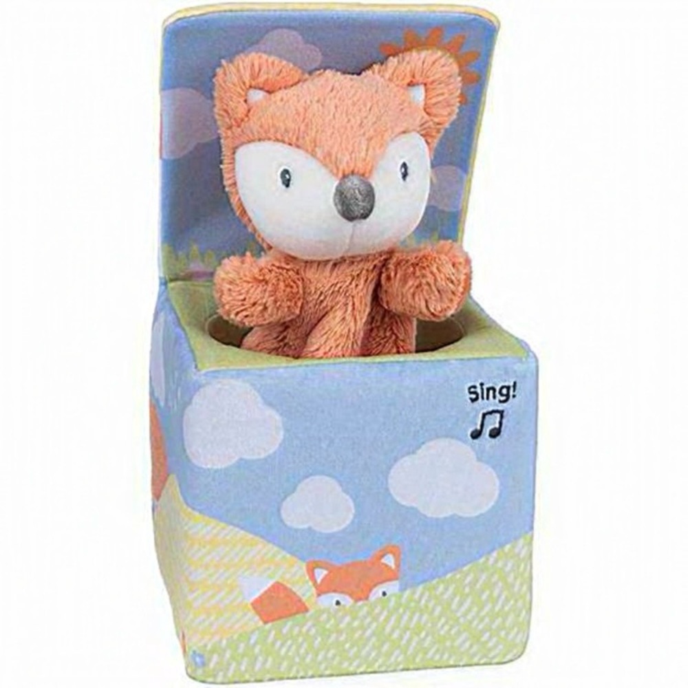 GUND Baby Fox in a Box, Animated Plush Activity Toy for Babies and Infants